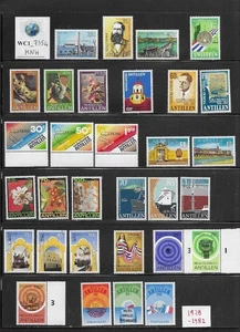 WC1_7354. CURACAO. Nice lot of 1978-82 stamps. MNH - Picture 1 of 1
