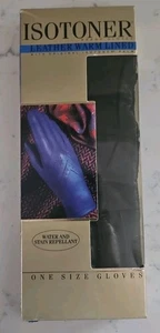 Guanti donna Isotoner vera pelle neri taglia unica NUOVI - Foto 1 di 6