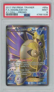 2017 Aegislash EX Promo Full Art Pokemon XY Premium Collection #65a PSA 9 MINT - Picture 1 of 1