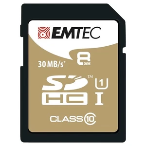 Emtec 8 GB Class 10 Gold SD HC Memory Card - Picture 1 of 1