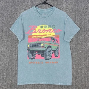 Camiseta Ford Bronco Mujer Mediana Azul Rosa Lavado Ácido Retro Camión Camiseta - Imagen 1 de 8