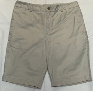 Polo Ralph Lauren Khaki Shorts Boys 16 (28x 9) Beige Flat Front Chino Casual - Picture 1 of 7