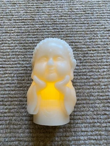 NEU* ELAMBIA 2 LED-Figurenkerzen Buddha-Design Timerfunktion Höhe ca. 15cm (045) - Bild 1 von 3