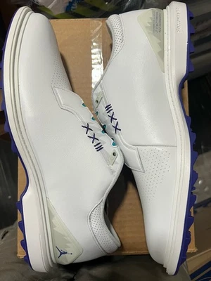 Jordan ADG 5 Golf Shoes White Emerald Grape Ice Men's Size 12 FQ6642-100. - Image 1 of 4