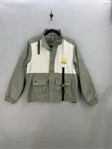 Disney Boys Green Cream Star Wars Resistance Galaxy's Edge Pilot Jacket Size XL - Picture 1 of 8