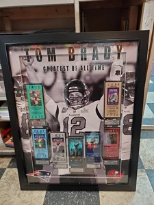 Tom Brady gerahmtes Super Bowl Ticket Display 33x26 - 7 GEWINNE! - Bild 1 von 4