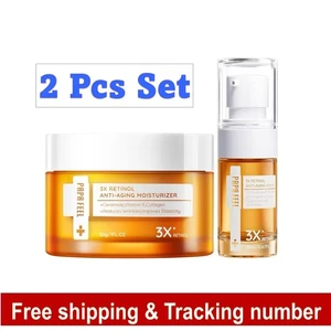 Papa Feel Retinol Anti-Aging Cream And Serum Moisturizer Reduces Wrinkles Set - Picture 1 of 24