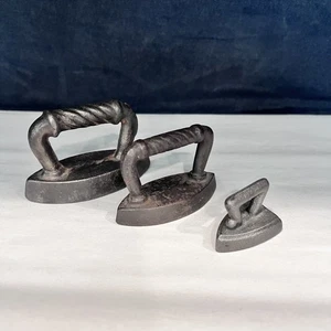 VINTAGE - 3er Set Eisen Sammlerstück groß mittel & klein Gusseisen - Bild 1 von 6