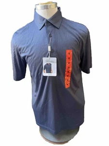 Greg Norman ML75 Play Dry Green Houndstooth Casual Golf Polo Mens Medium NWT - Picture 1 of 6
