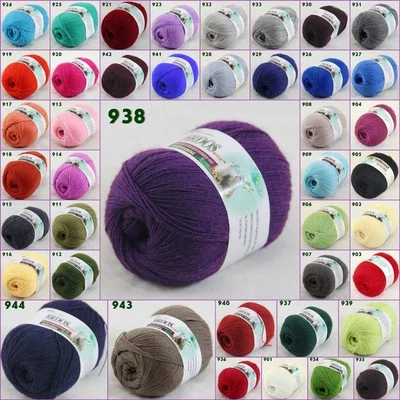 Sale 1 ballx50gr LACE Soft warm Crochet Acrylic Wool Cashmere hand knitting Yarn - Image 1 of 4