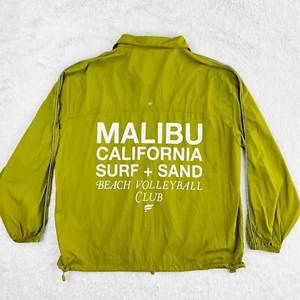 Giacca a vento Fabletics donna L verde nylon Malibu surf sabbia spiaggia tasca - Foto 1 di 12
