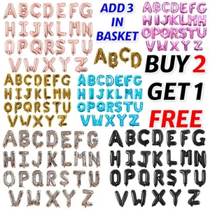 16'' Alphabet Letters Foil Balloons Air Hanging Self Inflating Party Decor Balon - Picture 1 of 7
