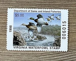 WTD Briefmarken - 1998 VIRGINIA - State Entenstempel - Lot 1 - Neuwertig OG NH - Bild 1 von 2