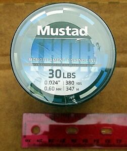 380 yds 347m CLEAR MONO Mustad Premium THOR 30lb Test Fishing Line Pike Salmon
