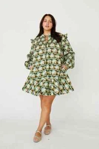 Rachel Antonoff size 3X, Laura ruffled dress in Venus de Fido dog print - Picture 1 of 11