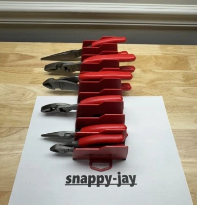 Snap-on Tools EE. UU. NUEVO 6 piezas Juego de alicates esenciales ROJOS con organizador - PL600ES1RK Foto 1 de 4