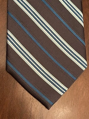 Croft & Barrow Blue 100% Silk Men’s Neck Tie Made In China - Image 1 of 4