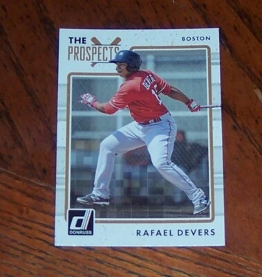 Rafael Devers RC 2017 Panini Donruss INSERT “The Prospects” #TP-7 BOSTON RED SOX - Image 1 of 3