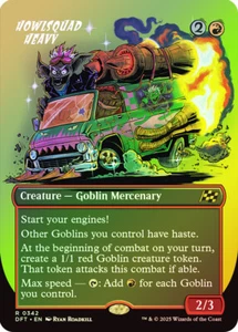 MTG FOIL Howlsquad Heavy Borderless - Aetherdrift #342 - Imagen 1 de 1