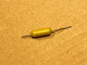 Vintage Mullard .001 uf 400v Mustard Treble Bleed Capacitor Guaranteed (Qty Ava) - Picture 1 of 5