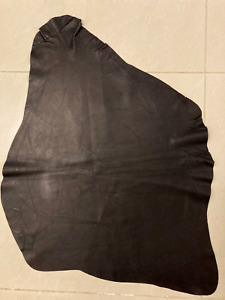 Leather hide skin soft, smooth sheepskin Black 3.50ft S1180