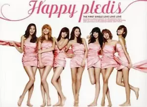 After School - Happy Pledis (The First Single Love Love Love) CD (2011) Audio - Picture 1 of 7