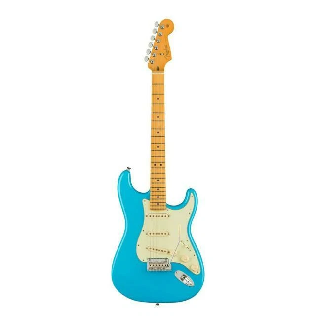 Fender American Professional II Stratocaster 6 String Electric Guitar - Cyan