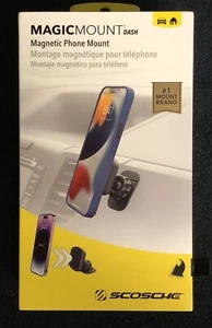 Scosche MagicMount Dash Magnetic Mobile Phone Mount Model MAGDM2 Brand New Black - Picture 1 of 9