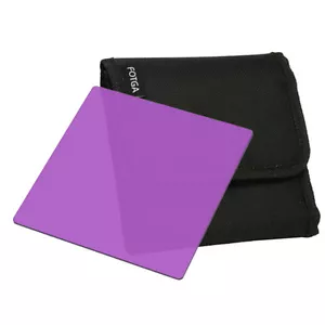 FOTGA 4" x 4" Square Full Purple Color Conversion Filter for Matte Box 101x101mm - Picture 1 of 1