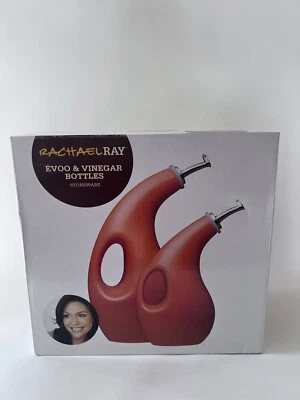 Juego de botellas de AOVE Rachael Ray 2 piezas botellas de aceite y vinagre naranja ¡¡Envío gratuito!!! Foto 1 de 4