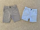 DEBENHAMS Chino Shorts x 2 Pairs - Boys Age 18-24 Months - Immaculate Condition
