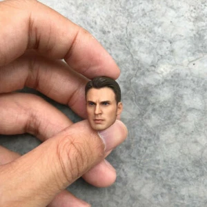 Figura de acción masculina 1/12 Capitán América Steve Rogers escultura de cabeza ajuste de 6"" modelo de 6 - Imagen 1 de 8