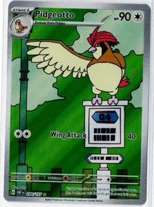Pidgeotto 208/197 Sv03: Fiamme Ossidiana Holo Illustrazione Rara sc - Foto 1 di 2