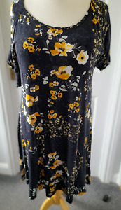 Debenhams cold shoulder floral dress size 18