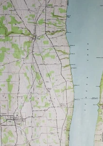 DUNDEE NEW YORK QUADRANGLE U.S. GEOLOGICAL SURVEY TOPOGRAPHIC ROAD MAP 1942 - Picture 1 of 3