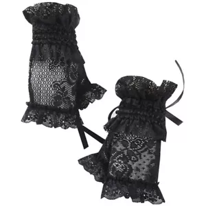 Guantes de encaje sin dedos Dark In Love Gothic Goth Victorian - Masquerade - Imagen 1 de 5