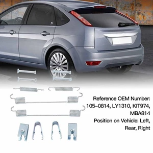 105-0814 Professional Rear Brake Shoes Fitting Kit For MK2 2004 To 2011 - Picture 1 of 12