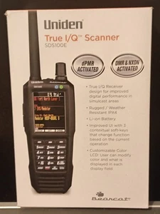 UNIDEN SDS100E DIGITAL SCANNER .( EU AND UK MAINLAND ONLY) - Zdjęcie 1 z 2