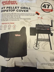 Grillabdeckung 47" wasserdichte Abdeckung für vertikalen Smoker Outdoor Gourmet - Bild 1 von 5