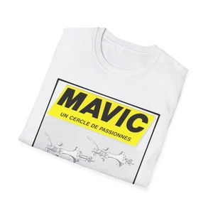 Mavic Hubs, Wheels & Components Tee, Retro Promo Reproduction Graphic T Shirt - Picture 1 of 7