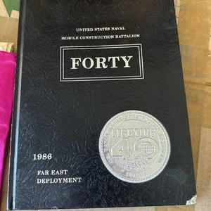 United State Naval Mobile Construction Battalion 1986 Far East Deployment Book - Bild 1 von 20