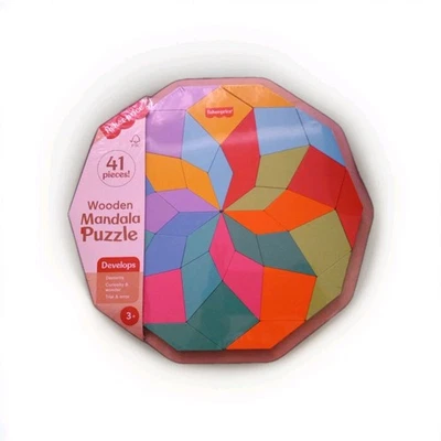 Quebra-cabeça de mandala de madeira 41 peças Fisher-Price - Imagem 1 de 2