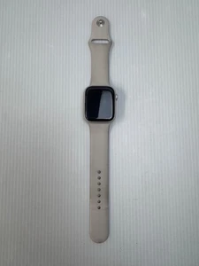 Bracelet sport Apple Watch Series 9 45 mm Starlight aluminium M/L MR963LW/A - Photo 1 sur 7