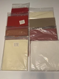9 Pieces Cross Stitch Fabric Aida Cambridge Regency multiple colors and sizes - Picture 1 of 7
