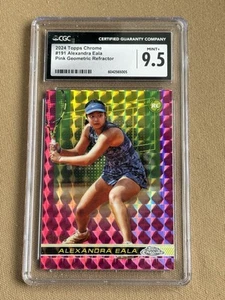 2024 TOPPS CHROME PINK REFRACTOR ROOKIE /65 ALEXANDRA EALA CGC 9.5!🔥🔥 MINT+ - Picture 1 of 2