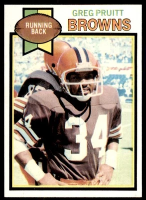 1979 TOPPS, GREG PRUITT . CLEVELAND BROWNS #455 - Image 1 of 2