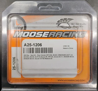 Kit de cojinete de rueda trasera Moose Racing - Todas las bolas 25-1206 Honda Suzuki - NUEVO Foto 1 de 3