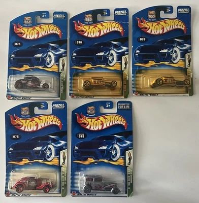 Hot Wheels Metal 2002/03 " Flying Aces "  Series Lot of 4 with Extra Track T - Image 1 of 4