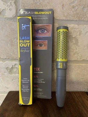 Rímel It Cosmetics Lash Blowout tamaño completo negro volumen y elevación por Drybar ¡NUEVO! Foto 1 de 3