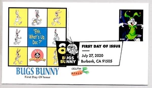 #5497 BUGS BUNNY COURT JESTER FIRST DAY OF ISSUE FDC, WARNER BROTHERS - Picture 1 of 1